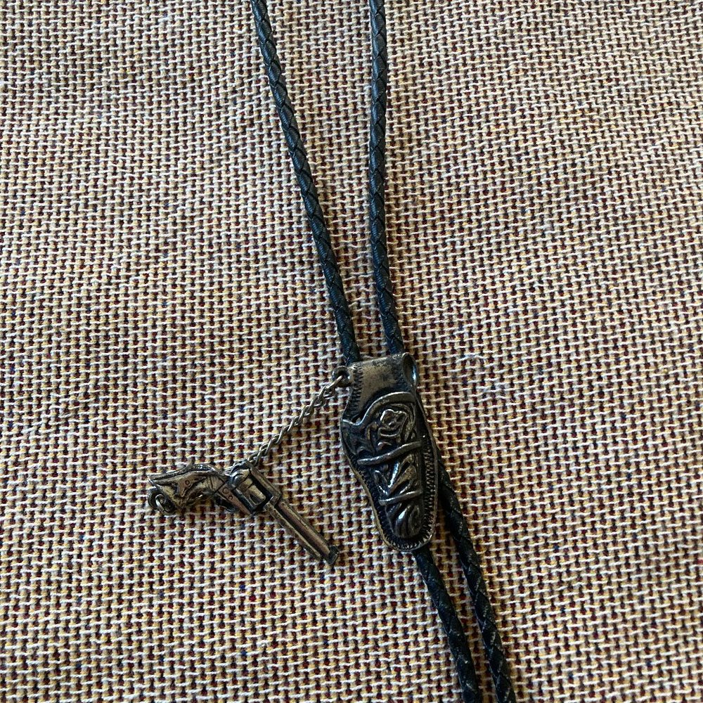 Cool Gun and Holster Bolo Tie